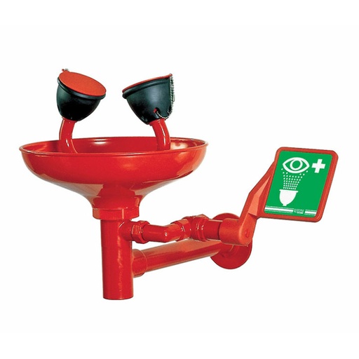 [21 -125225-SA-clinical] TOF 1100/300 - Wall-mounted eye-washer with bowl